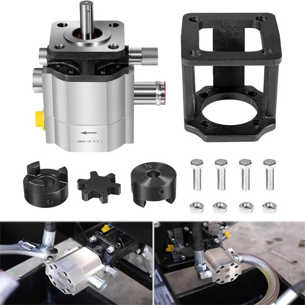 ‎Kit de construcción de divisor de troncos bomba divisorra de madera hidráulica 13GPM 4000 PSI 2 etapas 3/4"