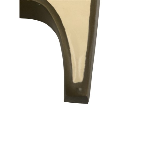 Brass/Metal Letter E 3D Wall Plaque 3.75" Initial Decor Enamel Black/ivory - Picture 8 of 9