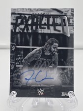 2025 Jimmy Uso Topps WWE Exalted Black And White Signatures On Card Auto