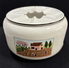 Villeroy & Boch Design Naif Warmer Porcelain Pot Stand For Coffee Teapot Rare