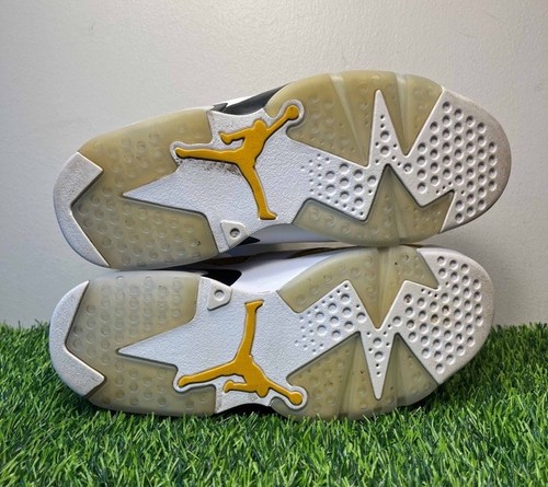 Nike Air Jordan 6 VI Retro Yellow Ochre White Size 8 Sneakers Shoes CT8529-170 - Picture 7 of 8