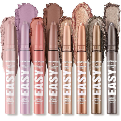 Eyeshadow Stick,8 PCS Waterproof Multi-Color Eyeshadow Pen Set,Creamy Long-Lasti