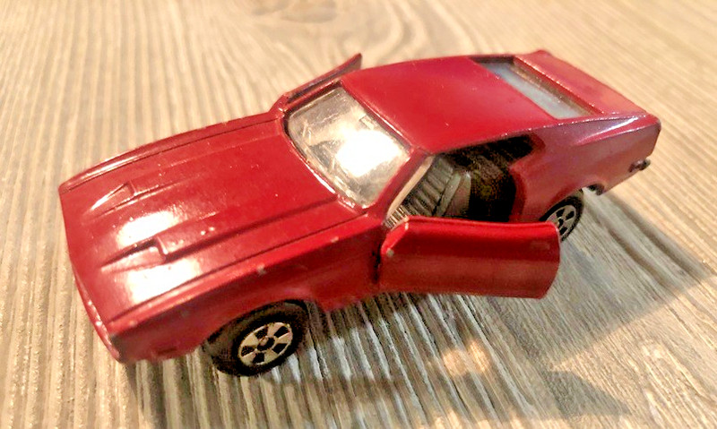 Ford Mustang Mach 1 1971 Die Cast ERTL Maroon - Burgundy Hong Kong Rare Diecast