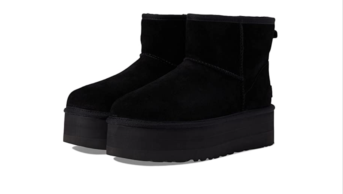 UGG Classic Mini Platform Women's Boot, Size 11 - Black
