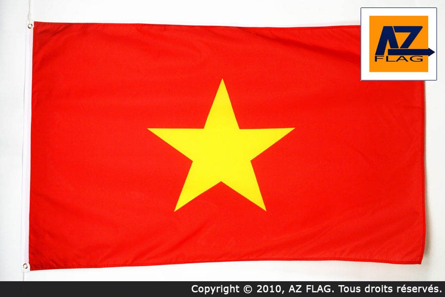 Drapeau vietnamien géant de 150 x 250 cm idéal pour les fêtes culturelles