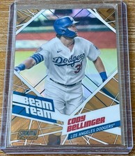 CODY BELLINGER 2021 Topps Stadium Club Chrome BEAM TEAM GOLD REFRACTOR #09/50 !
