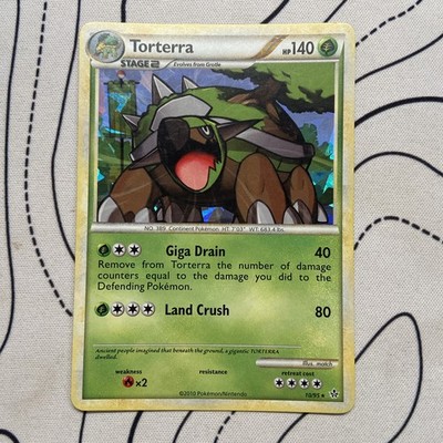 Pokémon TCG Torterra Theme Deck Exclusives Holo Karte 10/95 Cracked Ice - MP