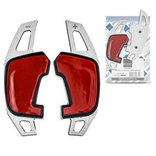 BRANDT Schaltwippen Verlängerung ALU SILBER für VW Touran II R-Line 5T AB 2016