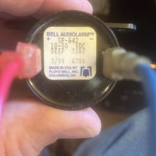 BELL Backup Beeper Warning Alarm 10-50 Volt With Pigtails. New But No Box