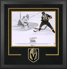 William Karlsson Golden Knights Framed Signed 16x20 Between Leg Spotlight Photo