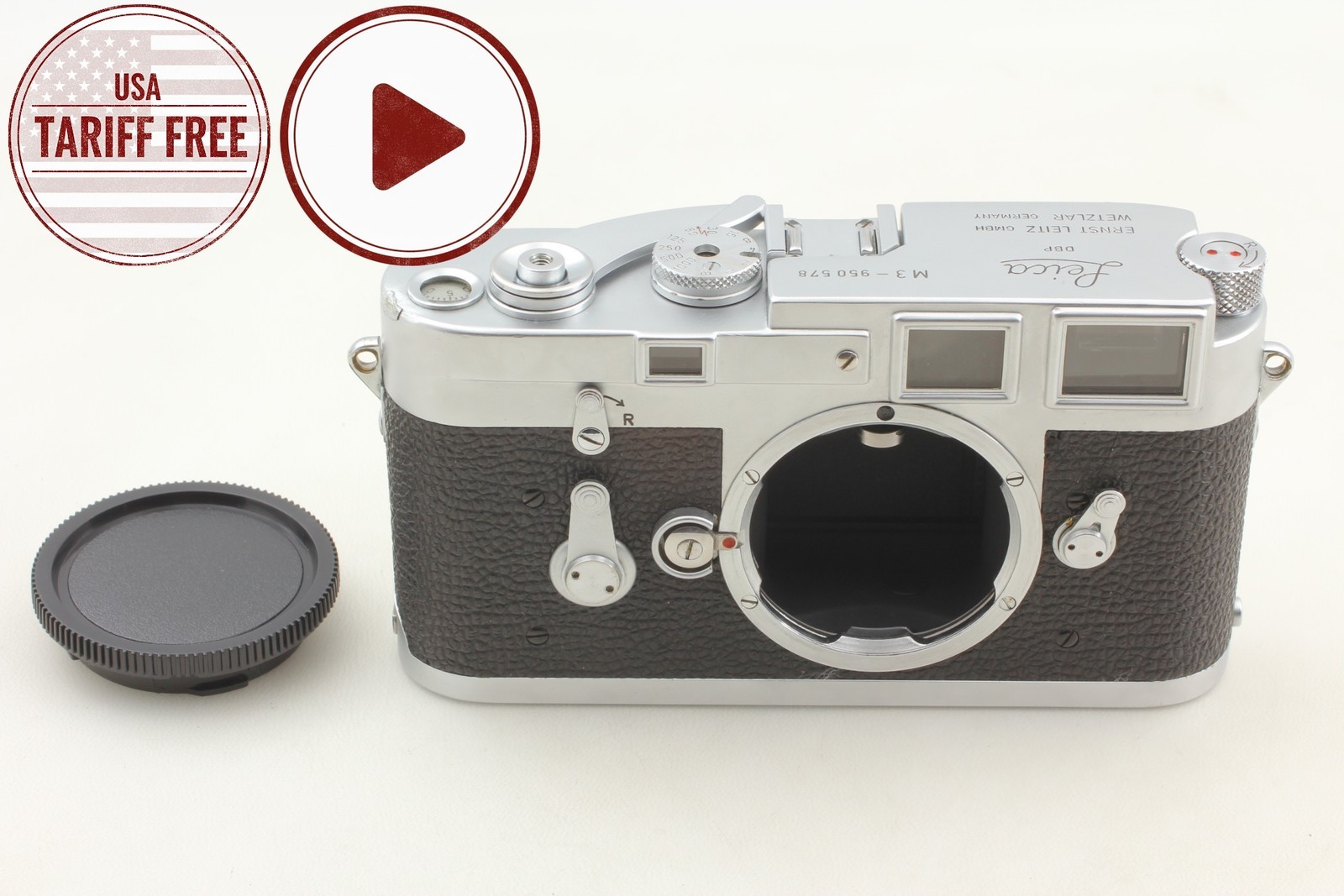 [Near MINT] Leica M3 Single Stroke SS Silver Rangefinder Film Camera From JAPAN