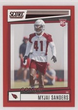 2022 Score Rookies Red Myjai Sanders #319 2m6