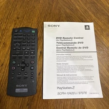 Sony PlayStation 2 Remote Controller DVD SCPH-10420 Remote Only Works Great