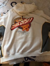1995 Varsity Zip-Up Hoodie Childish, Size XxxlTGF, White/Grey