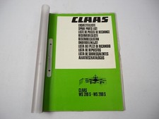 Claas WS 280S 310S Schwader Ersatzteilliste Spare Parts List 1985