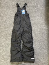 Columbia Outgrown Snowslope II Bib Boys Winter Snow Pants Black Size Medium