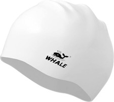 Extra Large Swim Cap for Women Men, Durable Silicone Swimming Hat with Ear