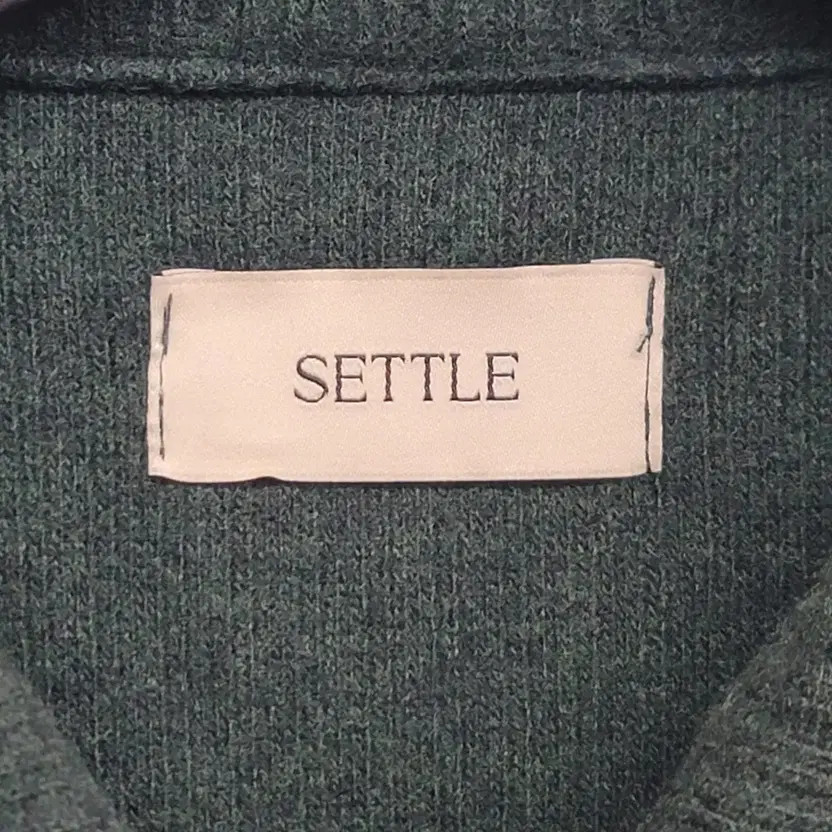 Settle Wool Ribbed Two-Way Zip Jacket - Size 105/… - image 7