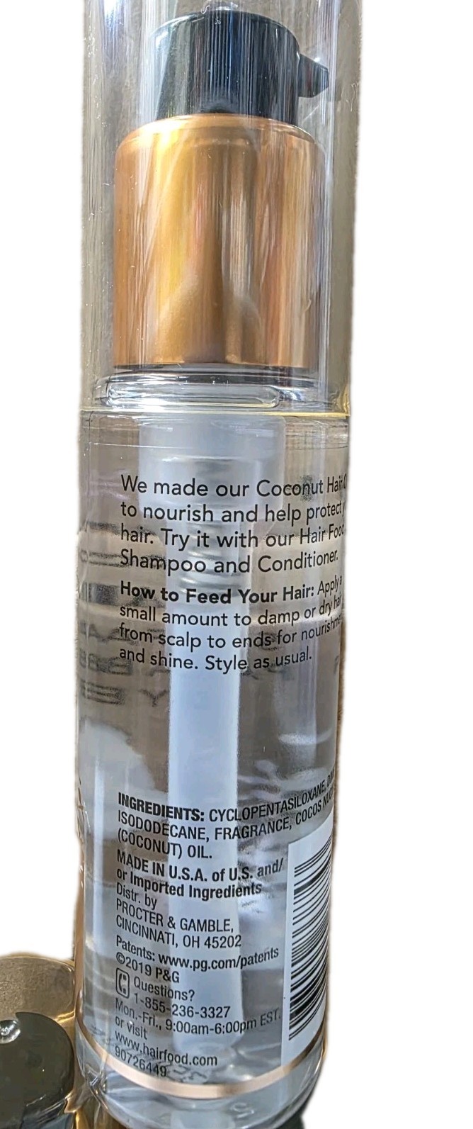 4 Hair Food Nourishing Coconut Hair Oil  3.2 oz. ea