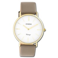 Oozoo Damen Armbanduhr Braun Analog C20220 Vintage Series Lederarmband UOC20220
