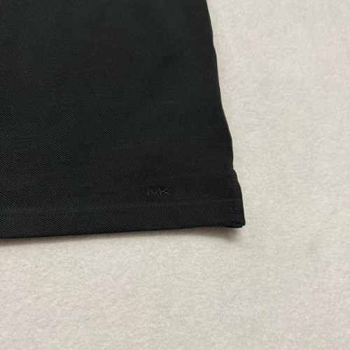MICHAEL KORS MK Men's SS Polo Shirt Quarter Zip Black Sz 2XL NWT $118 - Picture 4 of 7
