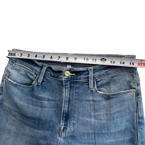 Jeans donna FRAME Le High Rise skinny lavaggio leggero denim elasticizzato taglia 32 #118 - Foto 5 di 8