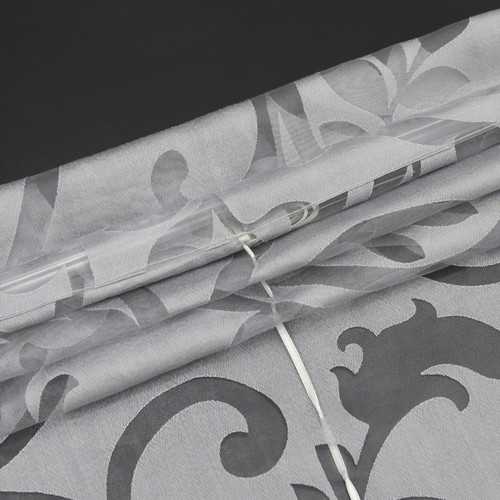 Raffrollo Ausbrenner Küche Gardine mit Schlaufen Raffgardine Modern Transparent - Bild 33 von 46