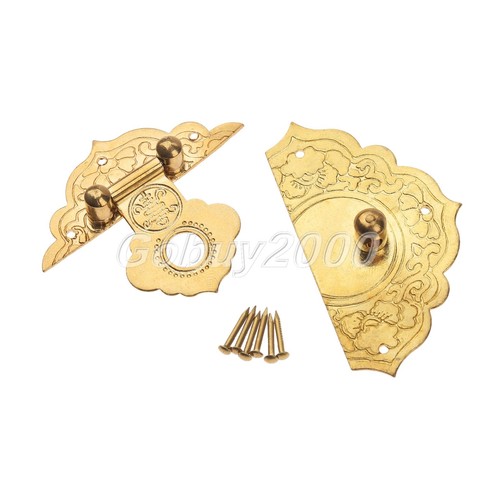 Chinese Retro Classic Buckle Clasp For Vintage Cabinet Jewelry Box Lock Latch HQ - Picture 11 of 14