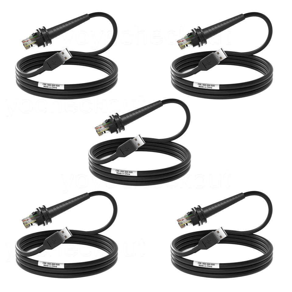 5PCS Barcode Scanner Cable For USB to RJ45 Honeywell Scanner 1500G 1900G-HD 2M