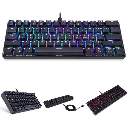 Motospeed CK61 60% RGB Tastatur mit Kailh Box White Switches und USB-C