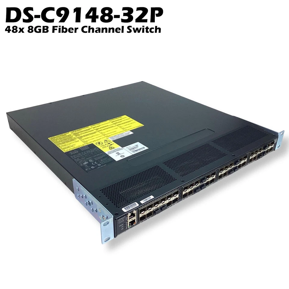 Cisco DS-C9148-32P-K9 DS-C9148S-K9 48-Port 16GbE SFP+ Multilayer Fabric Switch - Image 2 of 4