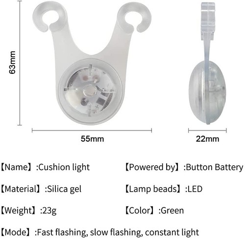 Fanale Posteriore Bici Strobo Superflash Rosso Sport Led Cuscino Sospeso Fanali Posteriori - Foto 14 di 24