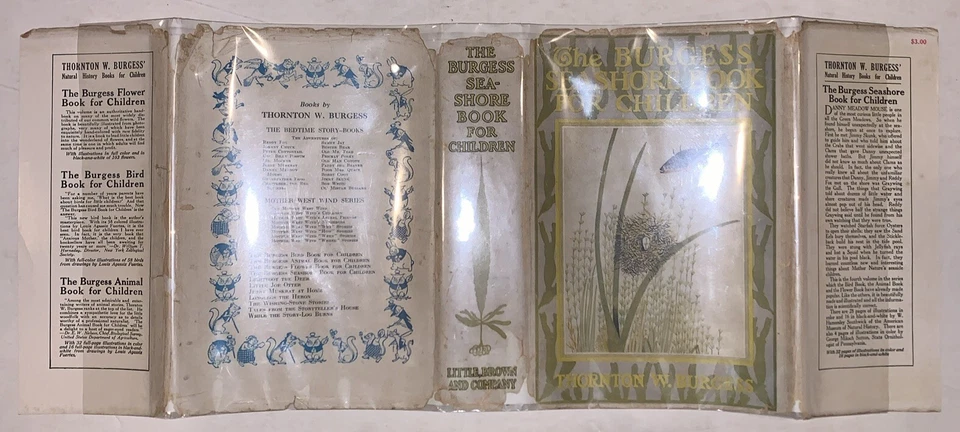 SIGNED, THE BURGESS SEASHORE BOOK FOR CHILDREN, by THORNTON W. BURGESS, DJ, 1939 Foto 3 de 4