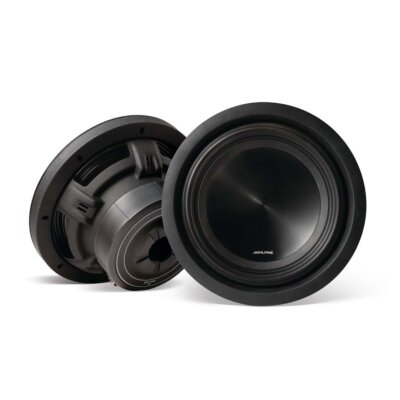Alpine SWT-10S2, SWT Series Shallow 2 Ohm Voice Coil 1000 Watts Subwoofer, 10''