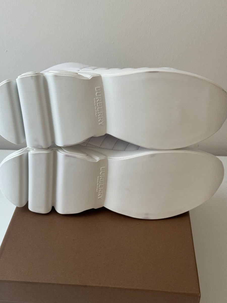 Size 45 - Burberry Quilted White Sneakers axburton Size 45 - Burberry Quilted White Sneakers axburton | eBay main image 3