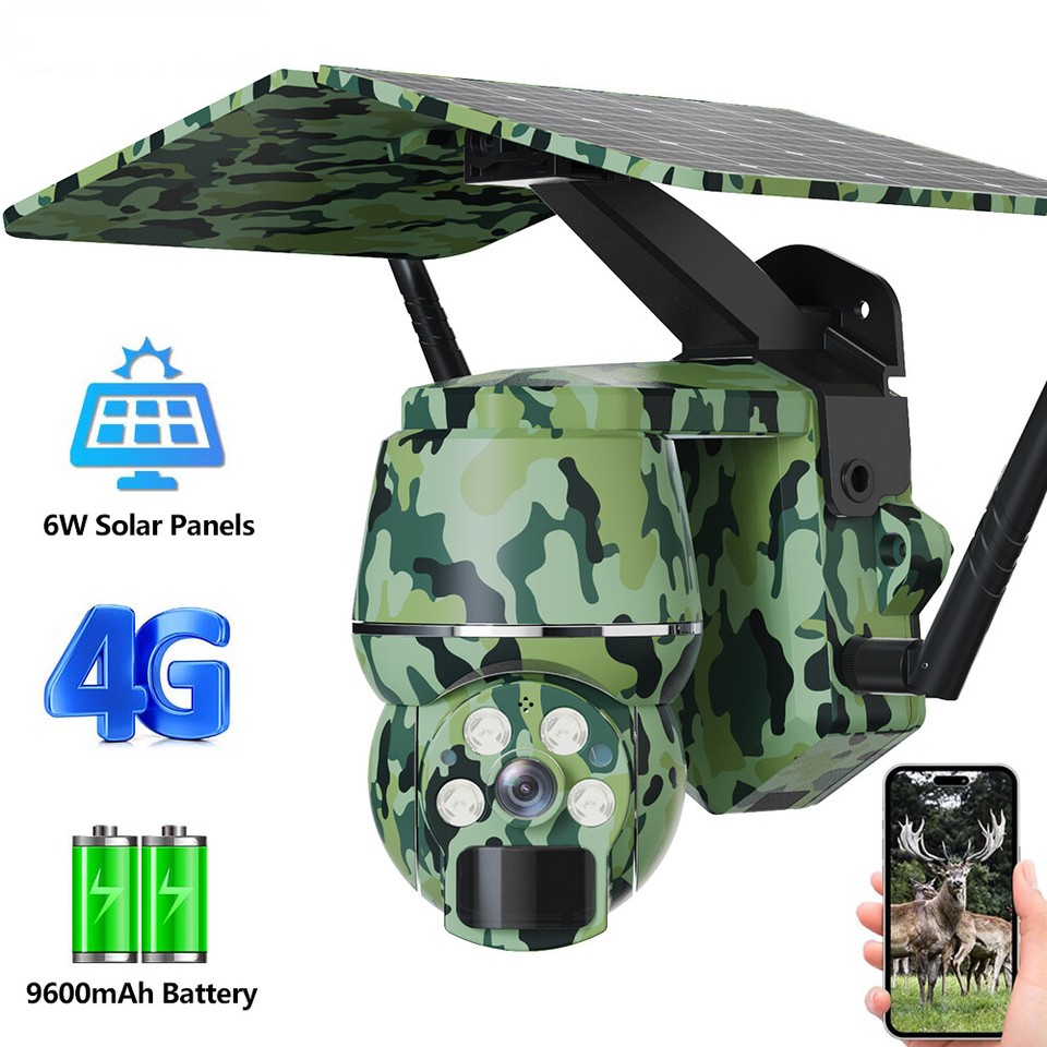 Solar Battery Security Camera Outdoor Detection Hunting Cameras