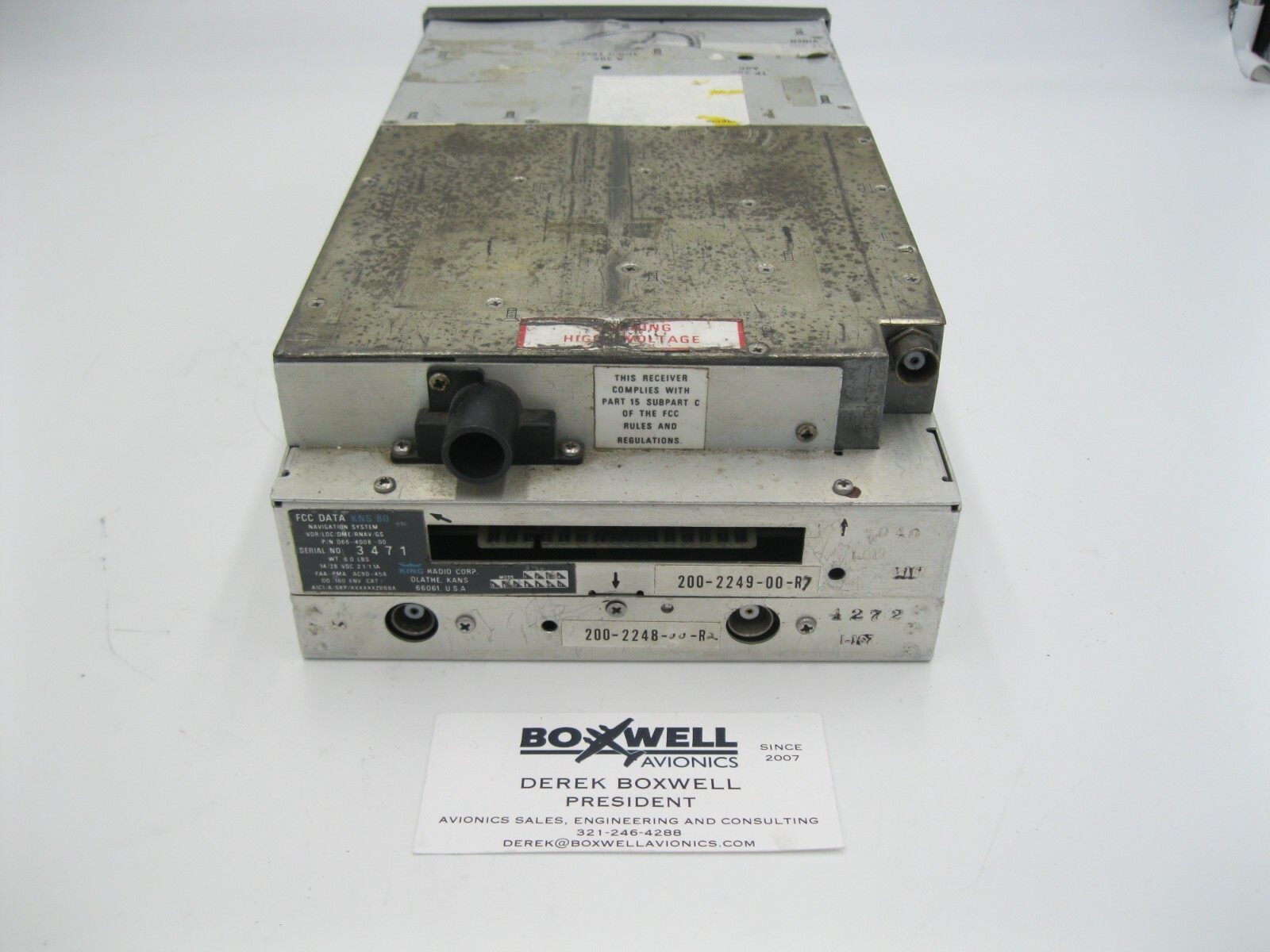 Bendix King KNS80 Navigation System 066400800 Probably inop eBay