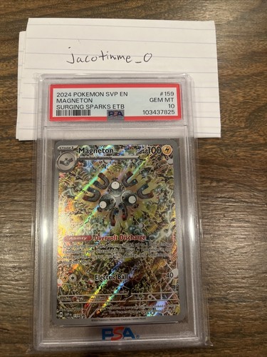 2024 POKEMON SVP EN-SV BLACK STAR PROMO SURGING SPARKS #159 MAGNETON PSA 10