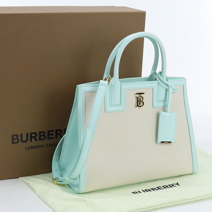 Used Burberry 2WAY Tote Bag Cotton 8070571 Natural Rank S us 1 Shoulder Wome