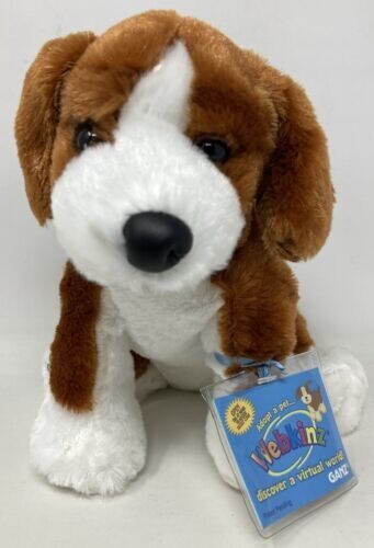 NWT GANZ Webkinz Plush Toy BEAGLE HM 141 w/ Sealed Code Tag