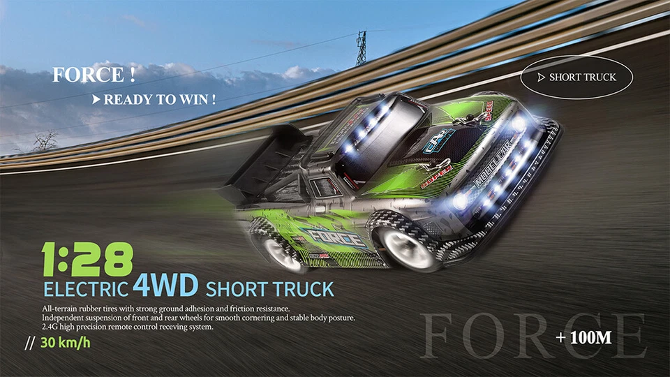 Wltoys 284131 1/28 2.4G 4WD Short Course Drift RC Car Light 30km High-speed - Image 4 of 4