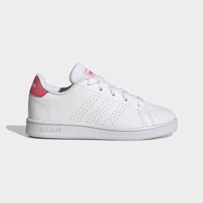 ADIDAS ADVANTAGE SCHUHE GY6996 WEISS ROSA Stan Smith Style DAMEN MÄDCHEN LEDER