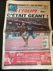 L'Equipe Journal 1/09/2003; Fin des Championnats du monde d'athlétisme/ Monaco