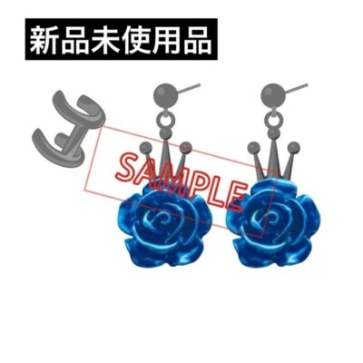 Ado Fashionable Earrings Blue Rose SPECIAL LIVE 2024 Heart