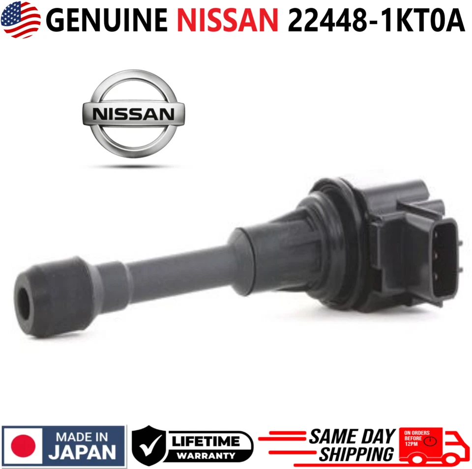 Bobinas de encendido OEM NISSAN x4 para Nissan e Infiniti I4 V8 2007-2019, 22448-1KT0A Foto 4 de 4