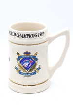 Vintage Blue Jays 1992 World Champion Ceramic Beer Stein Toronto Mug Large Gilt