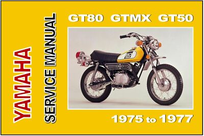 1975-1977 Yamaha GT80 GTMX GT50 Workshop Manual Service & Repair