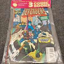 VTG 3 Sealed Marvel Comics 1993 The Secret Defenders, The New Warriors, 3rd ??