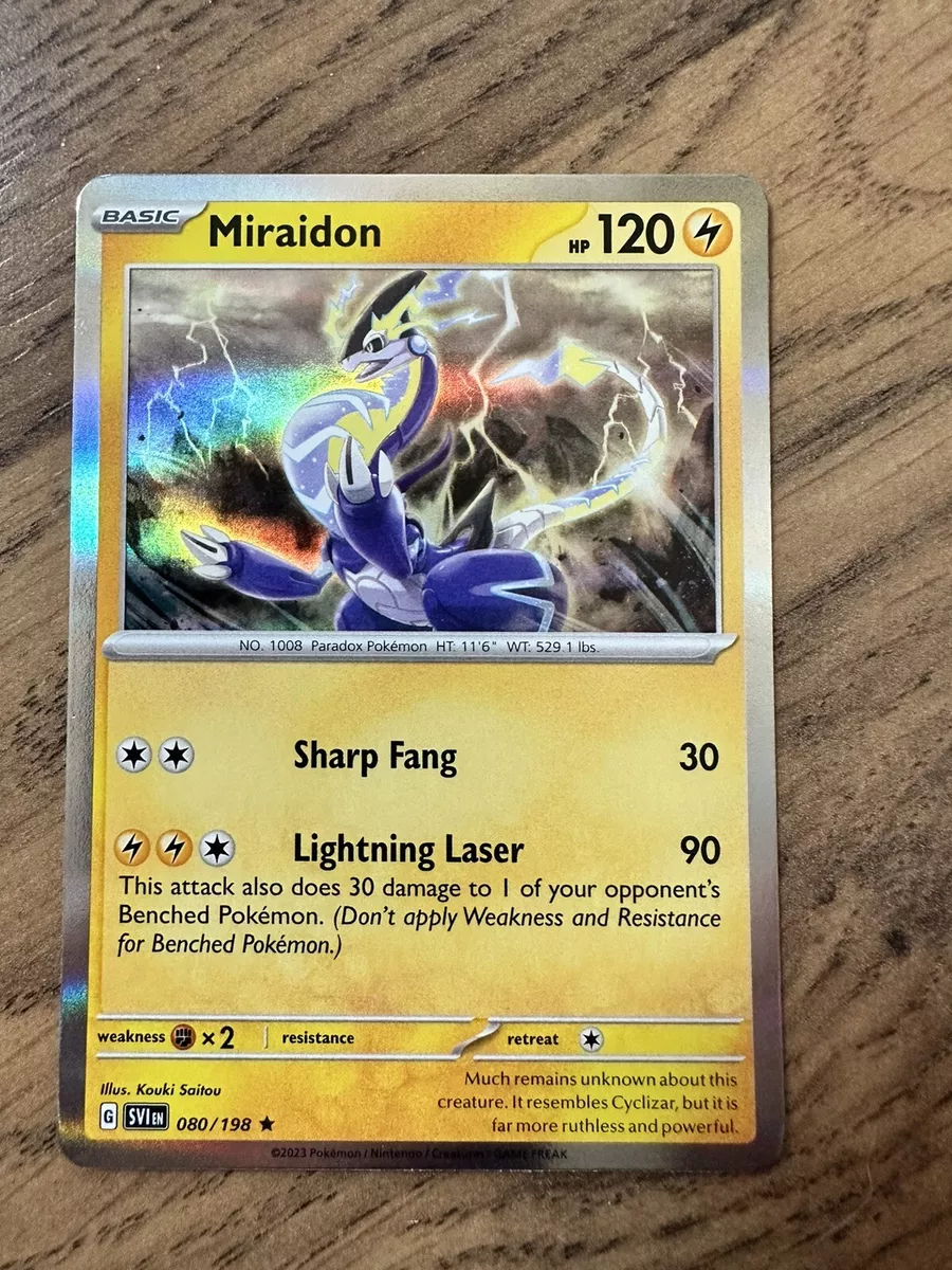 Pokemon TCG Miraidon ex Gold Secret Rare - Scarlet & Violet Base Set,  Hobbies & Toys, Toys & Games on Carousell