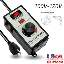 15A Variable Speed Controller 120V for Router Fan Electric Motor Rheostat US